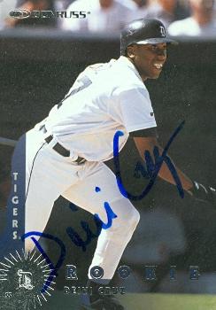 88776 Deivi Cruz Autographed Baseball Card Detroit Tigers 1997 Donruss Rookie No. 388