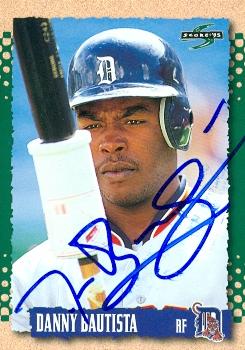 88779 Danny Bautista Autographed Baseball Card Detroit Tigers 1995 Score No. 496
