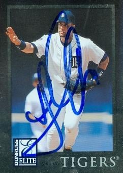 88790 Tony Clark Autographed Baseball Card Detroit Tigers 1998 Donruss Elite No. 78