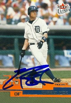 88848 Robert Fick Autographed Baseball Card Detroit Tigers 2003 Fleer Ultra No. 155