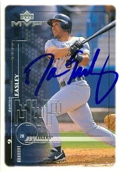88860 Damion Easley Autographed Baseball Card Detroit Tigers 1999 Upper Deck Mvp No. 79