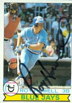 103289 Roy Howell Autographed Baseball Card Toronto Blue Jays 1979 Topps No. 101