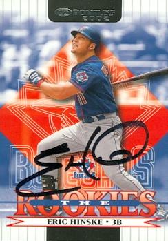 103296 Eric Hinske Autographed Baseball Card Toronto Blue Jays 2002 Donruss The Rookies No. 25