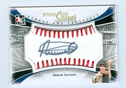 103361 Adrian Salcedo Autographed Trading Card Minnesota Twins Z67 2011 In The Game No. Bts-As