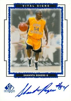 103376 Shawnta Rogers Autographed Basketball Card George Washington 1999 Upper Deck Top Prospects No. Sr Rookie