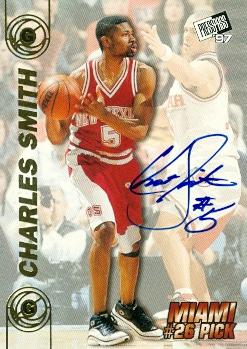 103431 Charles Smith Autographed Basketball Card New Mexico 1997 Press Pass Rookie