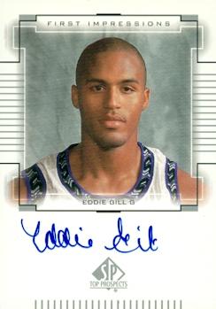 103439 Eddie Gill Autographed Basketball Card Weber State 2000 Upper Deck Sp Top Prospects No. Eg Rookie