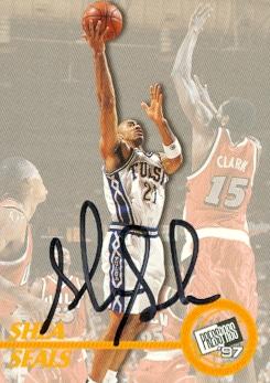 103451 Shea Seals Autographed Basketball Card Tulsa 1997 Press Pass Rookie