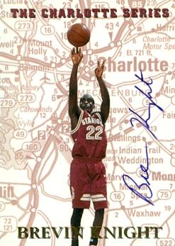 103455 Brevin Knight Autographed Basketball Card Stanford 1997 Genuine Article Inc No. Mp8 Rookie