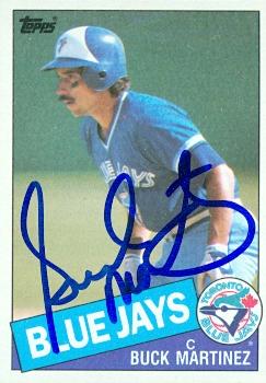 104194 Buck Martinez Autographed Baseball Card Toronto Blue Jays 1985 Topps No. 673