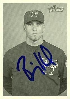 104229 Billy Koch Autographed Baseball Card Toronto Blue Jays 2001 Bowman Heritage No. 217