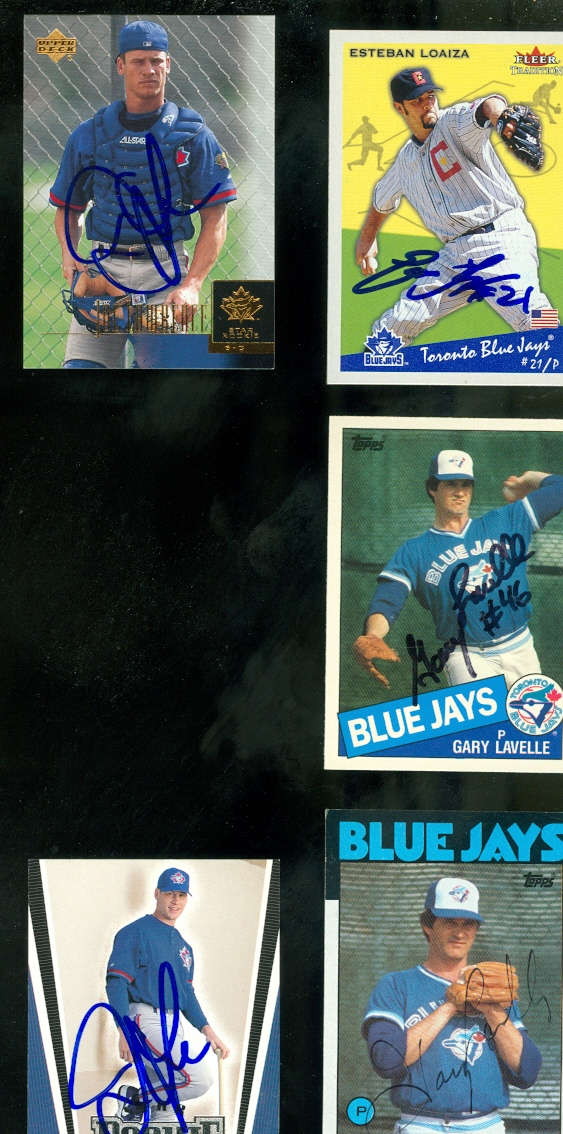 104232 Joe Lawrence Autographed Baseball Card Toronto Blue Jays 2000 Upper Deck Star Rookie No. 35