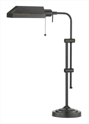 Bo-117tb-db 60 W Pharmacy Table Lamp With Adjustable Pole, Dark Bronze