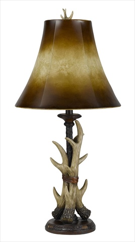 100 W Resin Buckhorn Table Lamp