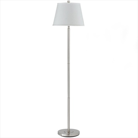 150 W 3 Way Andros Metal Floor Lamp, Brushed Steel Finish