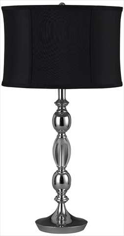 150 W 3 Way Canora Crystal And Metal Table Lamp, Crystal