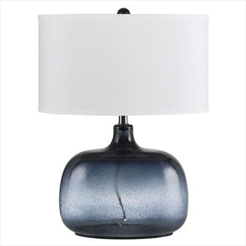 150 W 3 Way Christi Navy Blue Glass Table Lamp