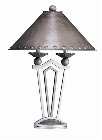 60 W X 2 Candelabra Metal Table Lamp
