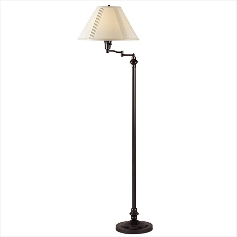 150 W 3 Way Swing Arm Floor Lamp, Dark Bronze Finish
