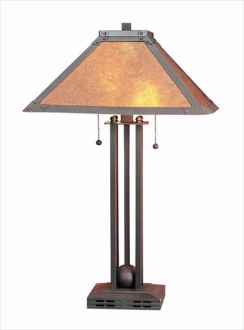 Bo-476 60 W X 2 Table Lamp With Mica Shade