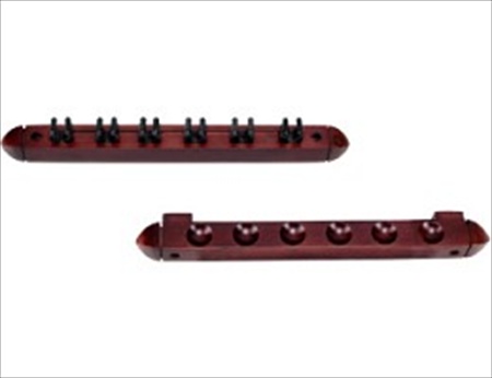 Wall Rack - Standard 6 Cue With Clips Wine