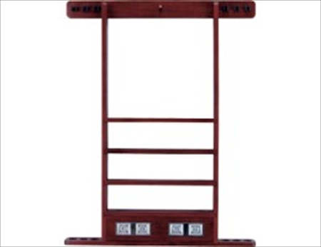 Wall Rack - 6 Cue With Score Counter Wine