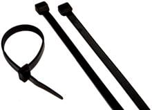 Ultraviolet Black Nylon Cable Ties 18lb 3 In. Pack Of 100