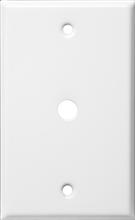 Stainless Steel Metal Wall Plates 1 Gang Cable.4375 White