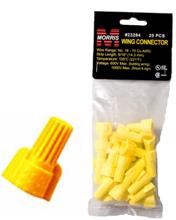 Twisted Wing Connectors Yellow Hanging Bag, Pack Of 25