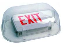73093 Polycarbonate Vandal - Enviromental Shield Guard Exit And Emergency Lights For Use With Combo Exit - Emergency Lights