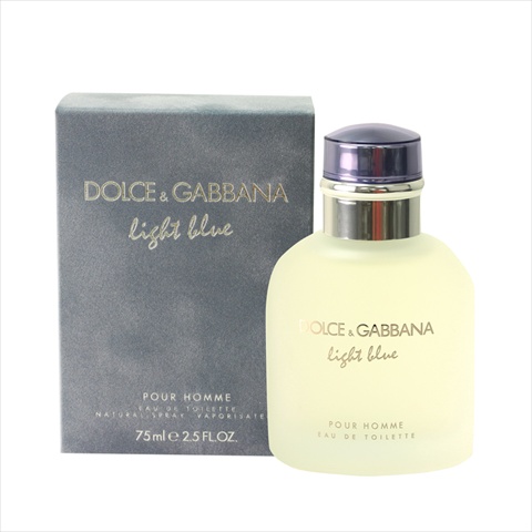 P And G Men Light Blue For Men 2.5 Oz. Eau De Toilette Spray By Dolce And Gabbana