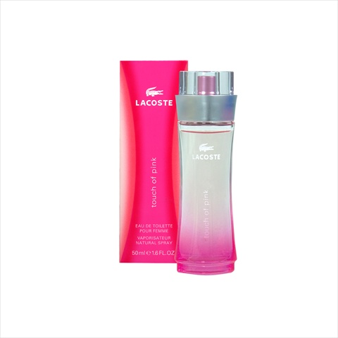 P And G Lacoste Women Touch Of Pink For Women 1.6 Oz. Eau De Toilette Spray By Lacoste