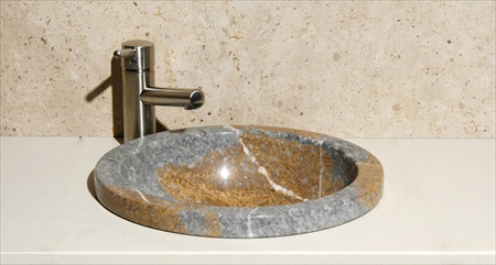 Vumr-gp Deck Mount Sink, Goldrush Polished