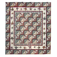 Qkwdsg Woodland Star And Geese, Quilt King 105 X 95 In.