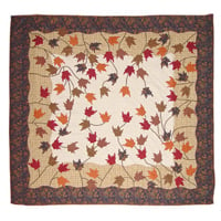 Qtaulv Autumn Leaves, Quilt Twin 65 X 85 In.
