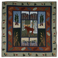 Qtmoos Moose, Quilt Twin 65 X 85 In.