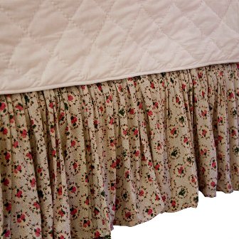 Drkp199a Floral Print, Fabric Dust Ruffle King 78 X 80 In.