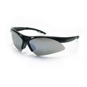 540-0203 Diamondback Eyewear - Smoke Mirror Lens, Black Frame With Polybag