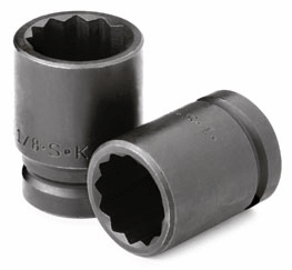 Sk Hand Tool 35442 0.75 In. Drive 12 Point Standard Fractional Thin Wall Impact Sockets - 1 0.3 1 In.