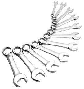 9930 Stubby Combo Sae Wrench St 11 Pc
