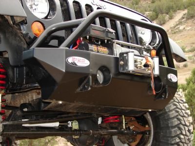 M.O.R.E. JFB505 2007-Current Jk Full Width Bumper For Factory Fenders With Tube Work Bare Steel M.O.R.E. JFB505 2007-Current Jk Full Width Bumper For Factory Fenders With Tube Work Bare Steel