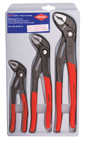 002006s1 Cobra Adjustable Gripping Pliers - 3 Pc. Set, 7 In. , 1 0 In. And 1 2 In.