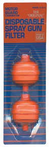 Motor Guard D122 D-12 Disposable Spray Gun Filters, 2-pack