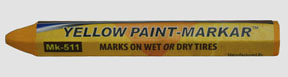 Bjk-mk-511-2 0.5 In. Yellow Paint Marker Hex