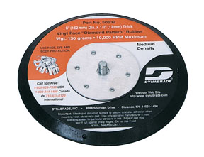 Dyn-50632 6 In. Dia. Non-vacuum Disc Pad, Vinyl-face
