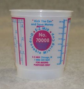 Emx-70008 0.5-pint Plastic Mixing Cups, Box Of 100