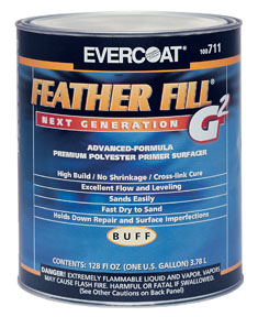 Fibre Glass-evercoat Fib-711 Featherfill G2, Buff, 1-gallon