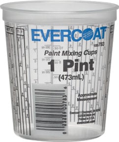 Fibre Glass-evercoat Fib-783 Pint Paint Mixing Cups