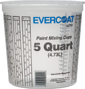 Fibre Glass-evercoat Fib-791 5 Quart Paint Mixing Cups