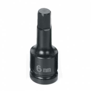 Grey Pneumatic 9906M 0.25 in. Drive x 6 mm. Hex Driver Grey Pneumatic 9906M 0.25 in. Drive x 6 mm. Hex Driver